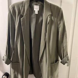 H&M khaki blazer L